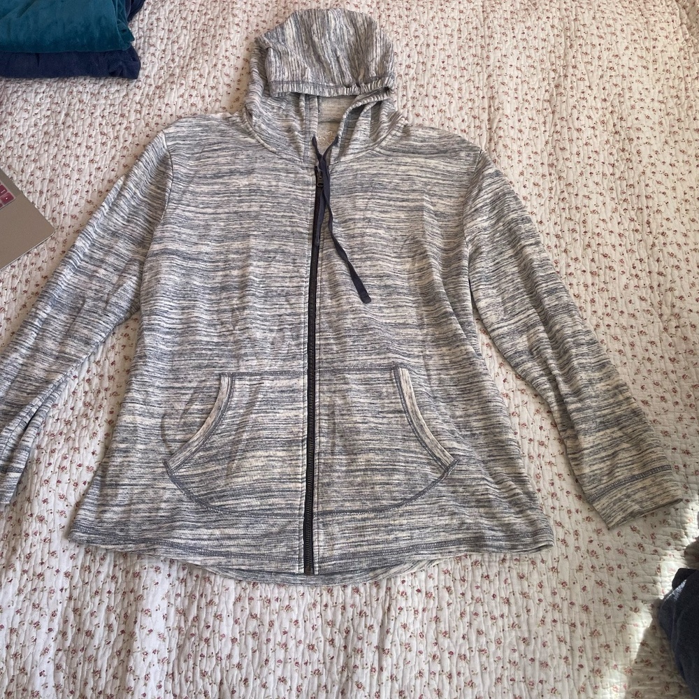 Womens' XL Gray Zip-Up Athletic Jacket